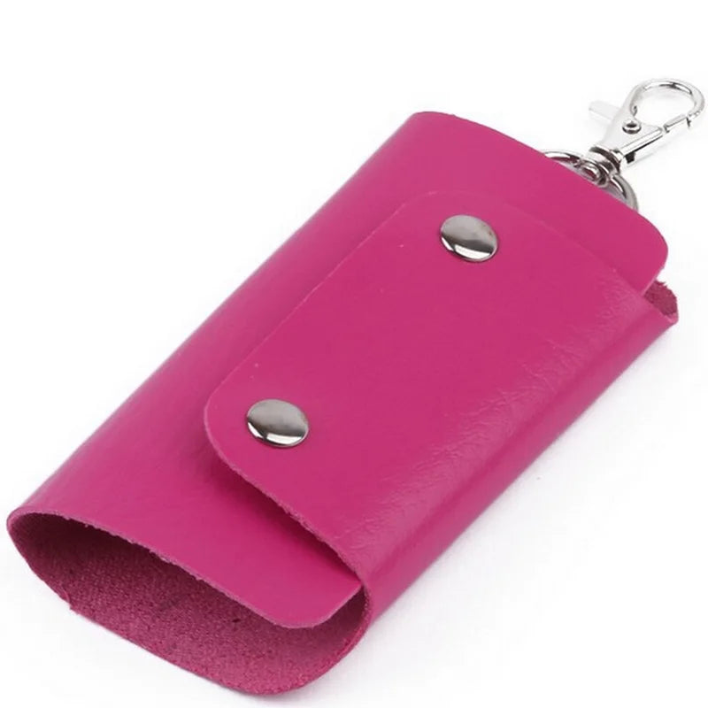 6 Colors Keys holder Organizer Manager leather Buckle key wallet case