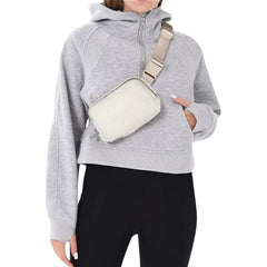 6 Colors Outdoor Waist Bag Soft Plush Fanny Pack for Men Women
