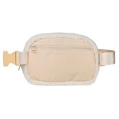 6 Colors Outdoor Waist Bag Soft Plush Fanny Pack for Men Women