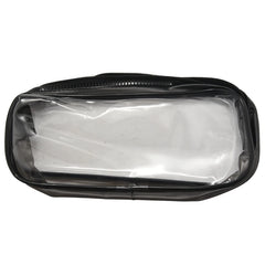 6 Clear PVC Pen Pencil Case Zipper, Stationery Pouch for School Office