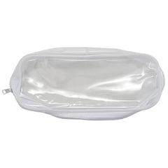 6 Clear PVC Pen Pencil Case Zipper, Stationery Pouch for School Office