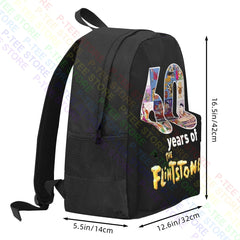60 Years Of The Flintstone Large Capacity Backpack - Thank You For The Memories