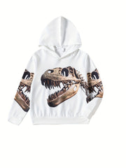 Kids 3D Dinosaur Graphic Hoodie Teens Long Sleeve Sweatshirt