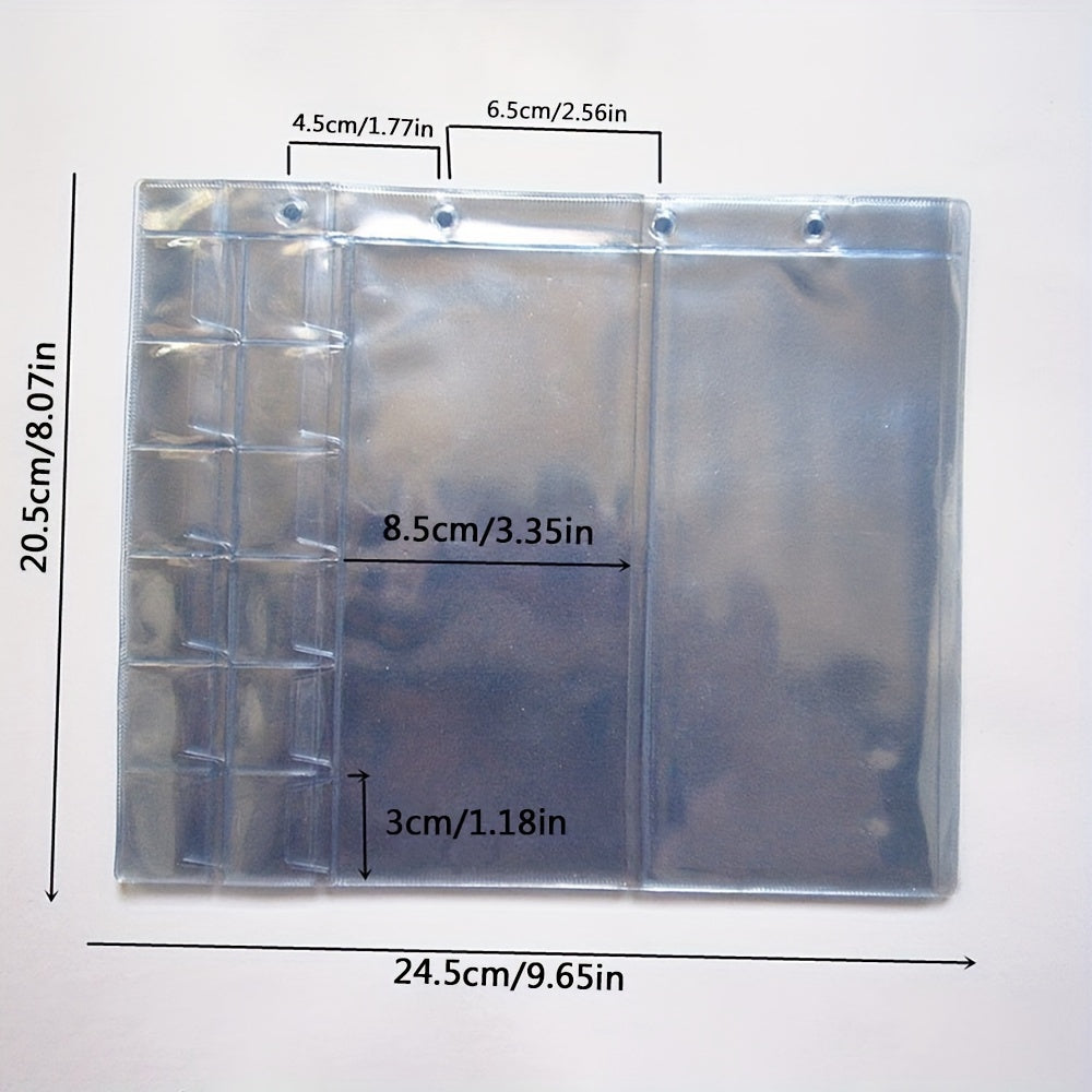 5pcs Paper Money Coin Collection Book Transparent Pvc