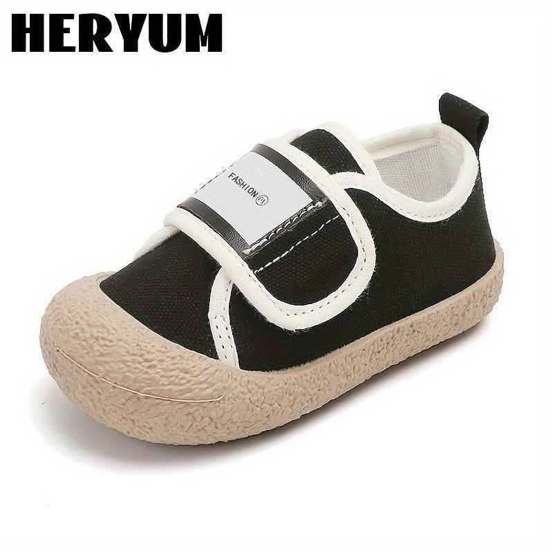 Girls' Casual Low Top Sneakers with Hook and Loop Fastener