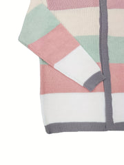 Colorblock Long Sleeve Cardigan
