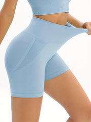 Seamless Butt Lifting Yoga Shorts High Stretch
