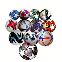 1pc Size 5 PU Machine Stitched Soccer Ball with Pump for Outdoor Training