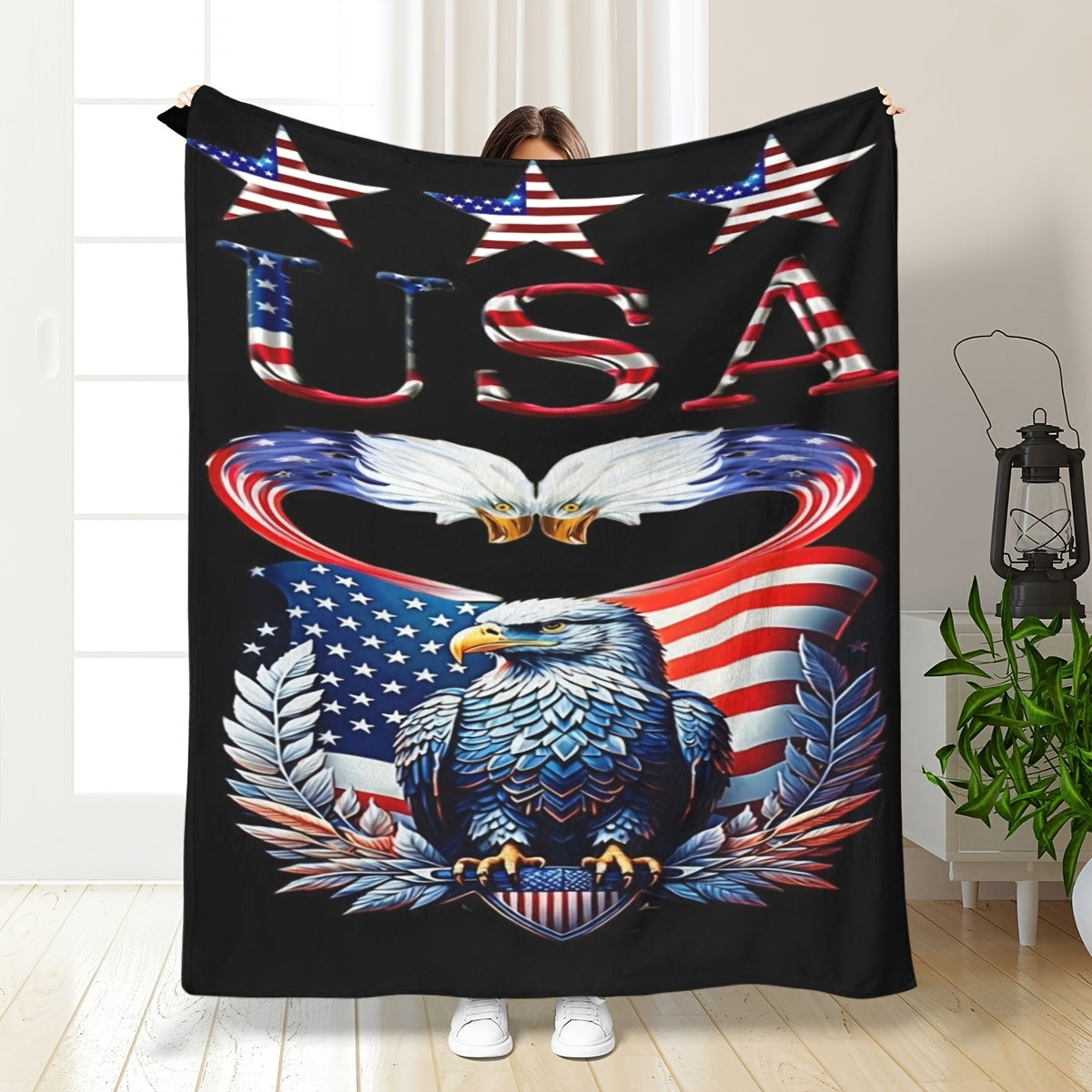 Eagle Printed Blanket for Home & Travel