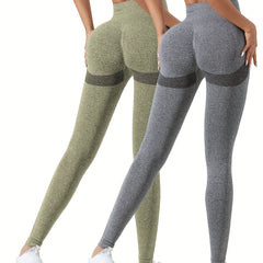 2pcs High Stretch Yoga Pants Tummy Control Leggings Women's Activewear