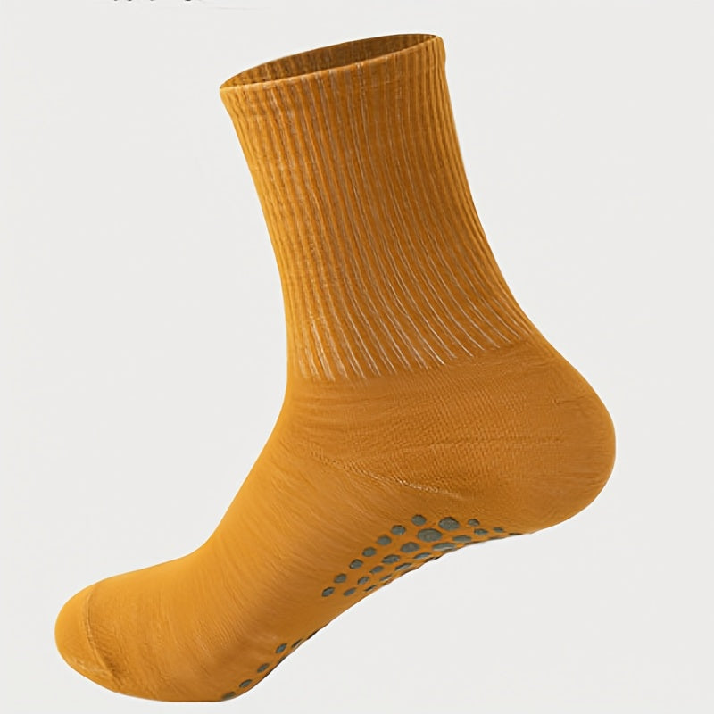 Non Slip Yoga Socks for Pilates Barre Ballet - Mid Calf