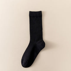 2 Pairs Cotton Crew Socks Comfortable & Breathable Women's Stockings