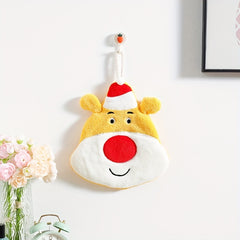 Christmas Cartoon Hanging Towel for Bathroom