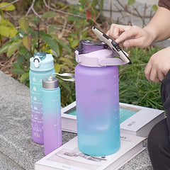 Gradient Sports Water Bottle for Office School Gym Leakproof Fitness Bottle