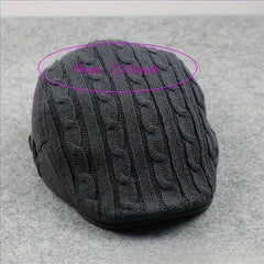 Casual Knitted Beret Hat, Moisture Wicking Newsboy Hat