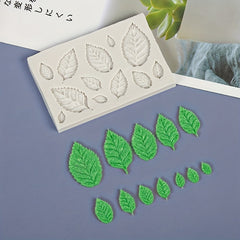 Tree Leaf Shaped Chocolate Mold 3D Silicone Mold Rose Leaves Candy Mold