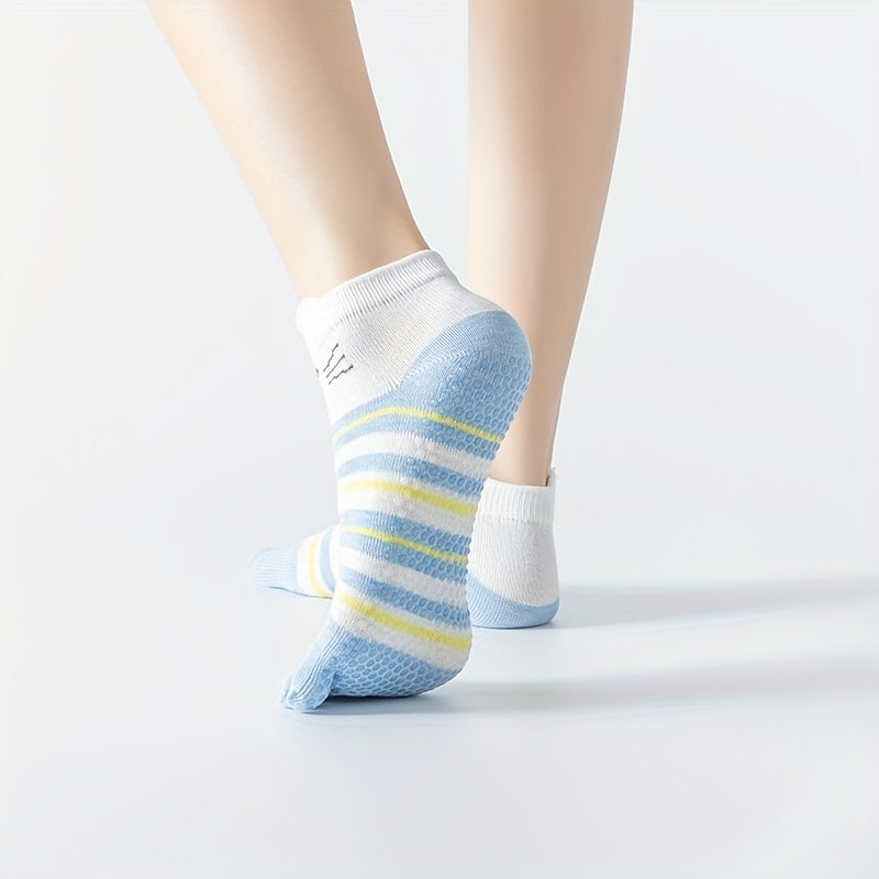 Cartoon Puppy Yoga Socks Non-slip Five Toe Dance Socks