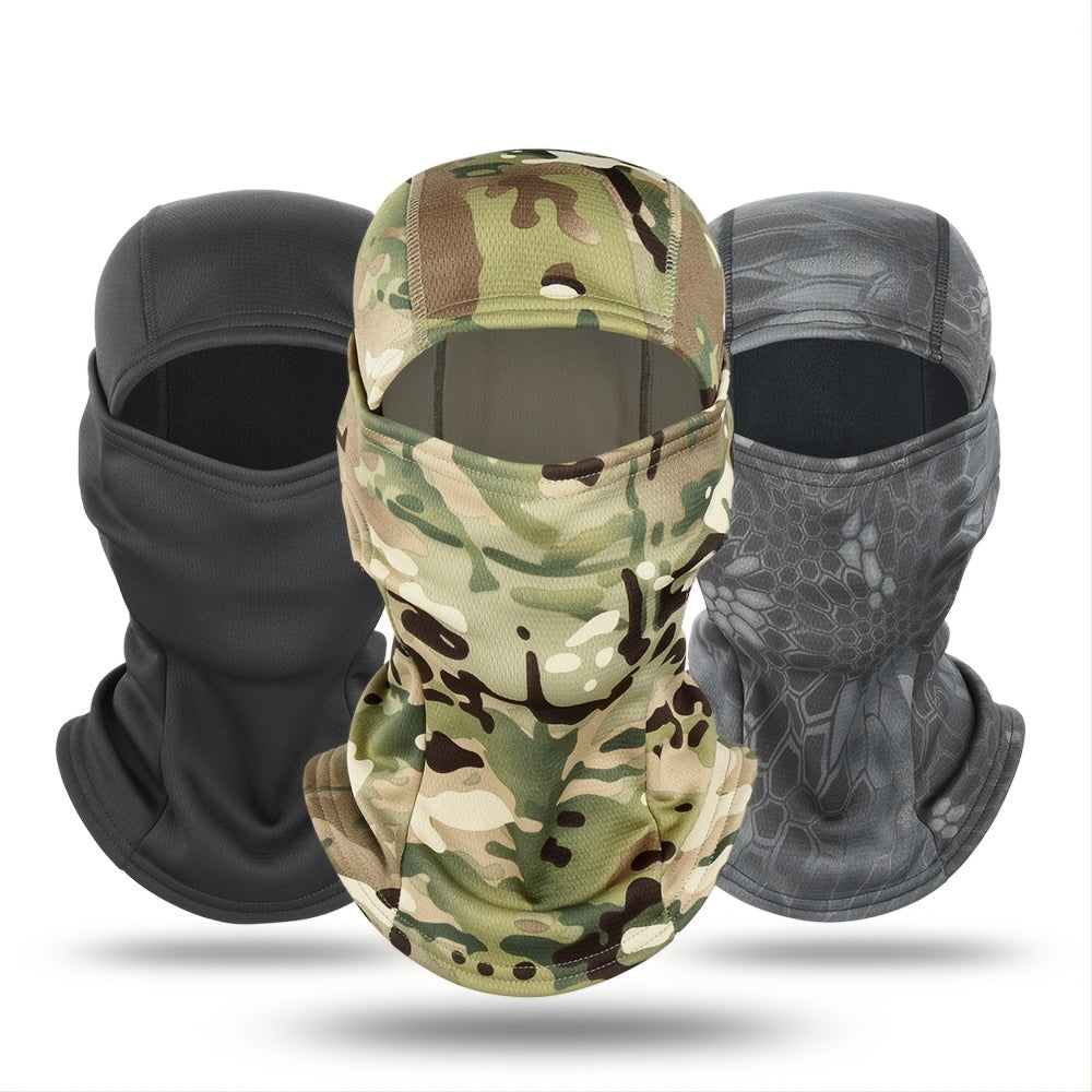 Camouflage Balaclava and Tactical Helmet Hats for Winter Protection