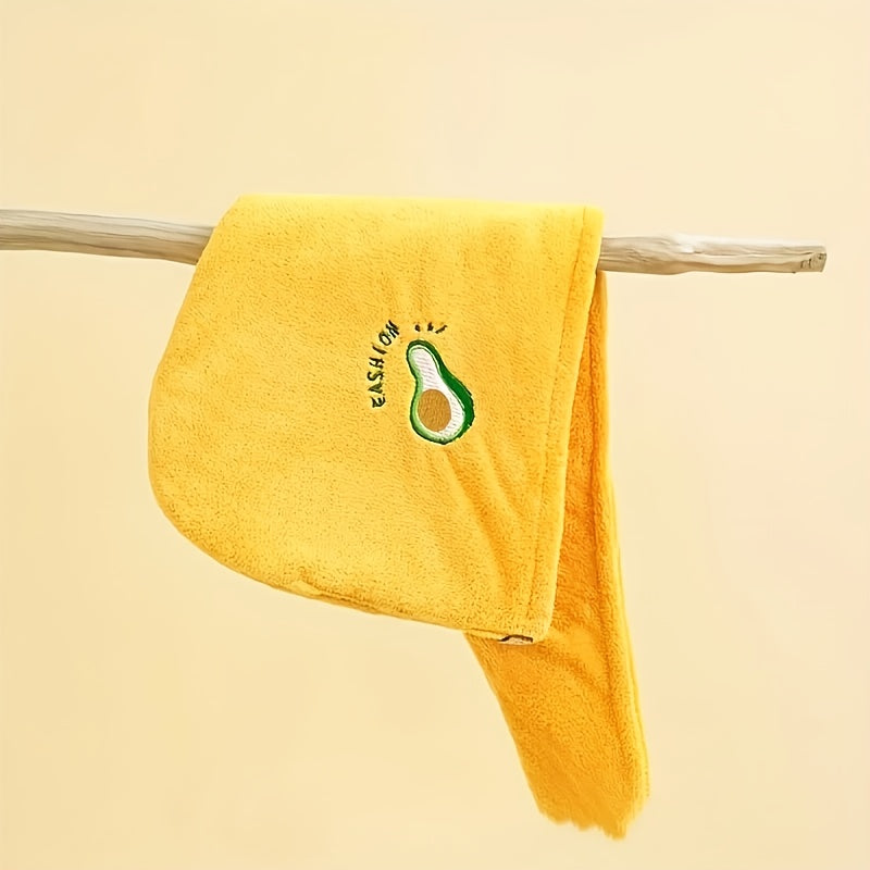 Hair Drying Cap Embroidery Style Water Absorbent Hair Drying Towel Triangle Hat