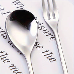 1pc Stainless Steel Branch Spoon Leaf Spoon Stainless Steel Fork Fruit Fork Cake