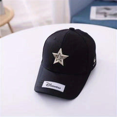 Star Embroidery Cap for Summer Outdoor Traveling