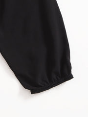 Solid High Waist Comfy Lantern Pants