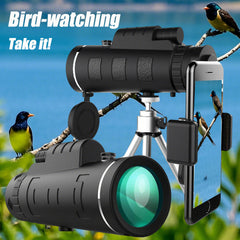 10x42 Binoculars for Hiking Camping & Wildlife Viewing with Mobile Phone Holder