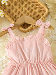 Baby Girl's Ruffle Cami Dress Kid's Pleated Dress