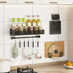 Kitchen Seasoning Storage Rack Wall Mounted Hanging Rack
