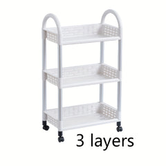 1pc Storage Rack Trolley Storage Rack grid Capacity Home Organization