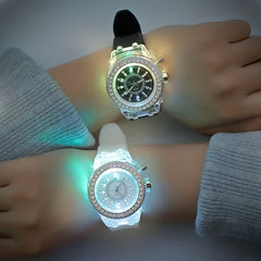 Transparent Luminous Waterproof Electronic Watch for Kids