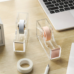 Clear Acrylic Tape Dispenser Cutter - Upgrade Your Office Supplies
