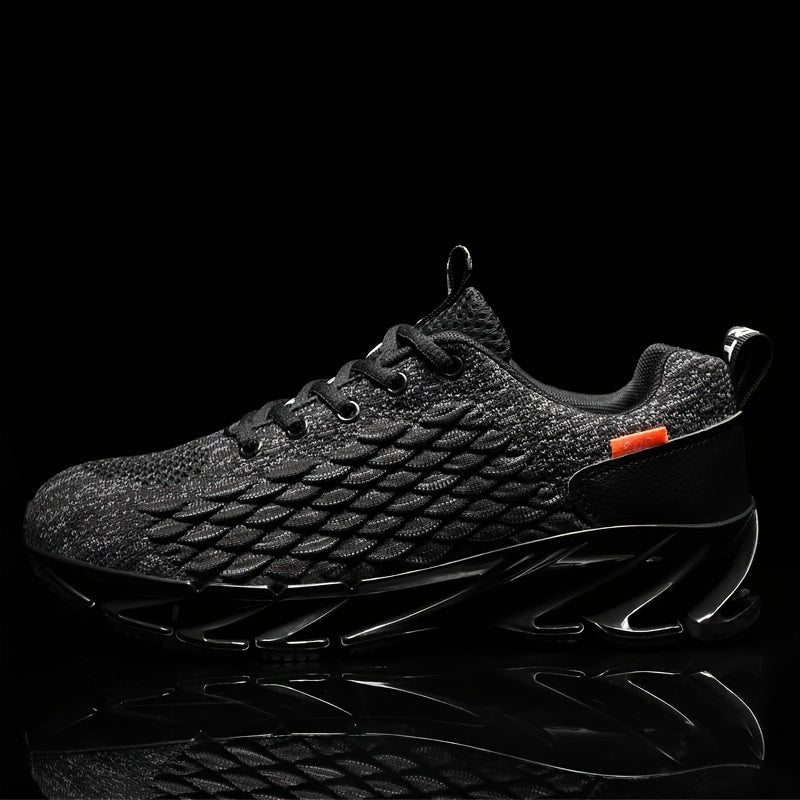 Men's Fish Scale Blade Sneakers Lightweight Breathable Sport Shoes
