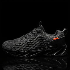 Men's Fish Scale Blade Sneakers Lightweight Breathable Sport Shoes