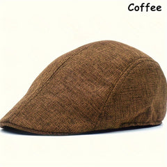 Classic Flat Outdoor Sun Shade Faux Wool Cap Solid Fishing Cap
