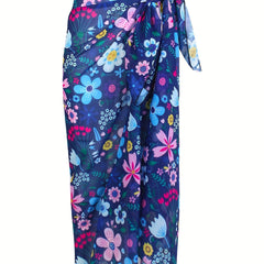 Tie Dye Sarong Cover Up Soft Chiffon Beach Cover Up Women's Swimwear
