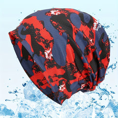 Mesh Holes Breathable Camo Men's Pullover Beanie Hat