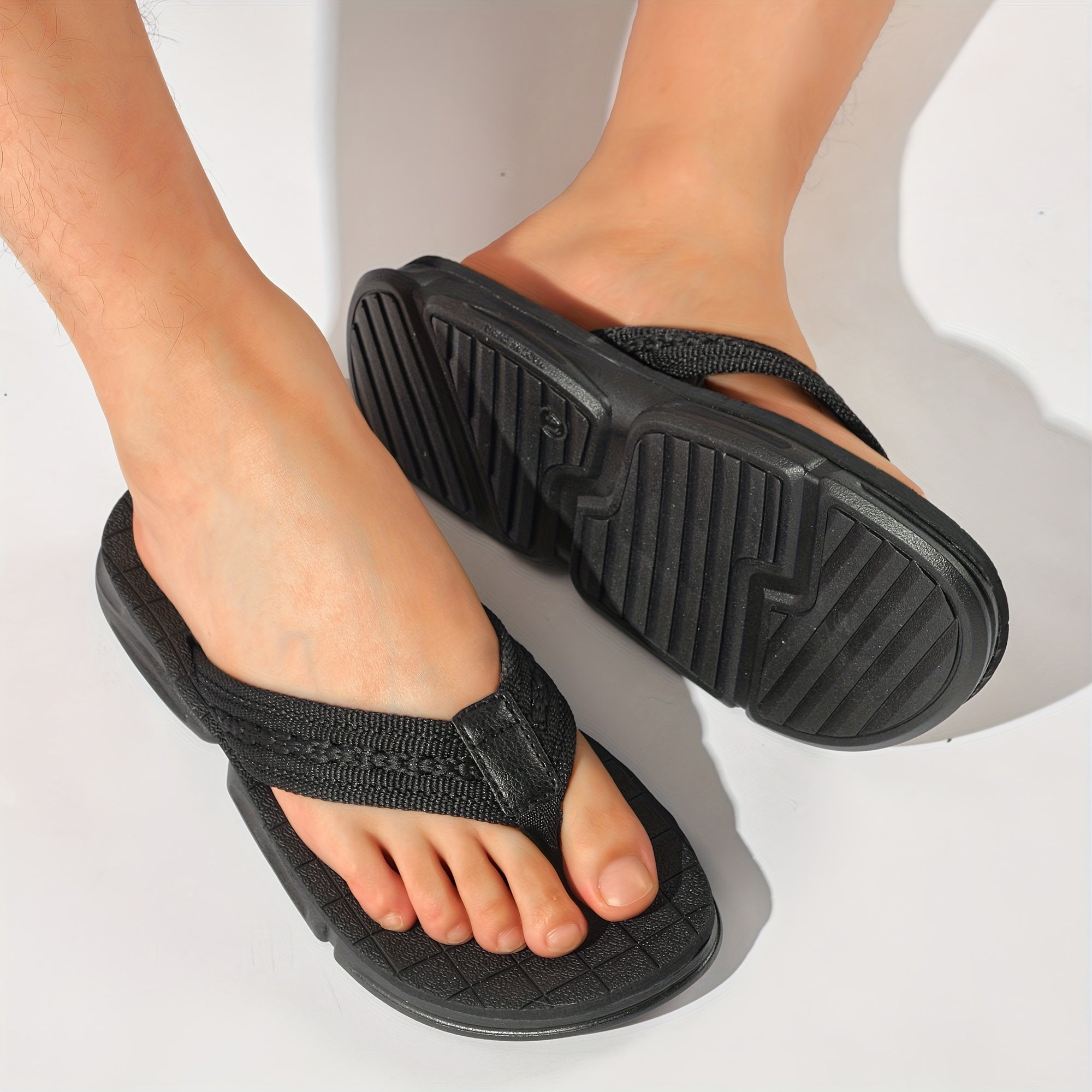 Men's Lightweight Non Slip Flip Flops Quick Drying Thong Sandals