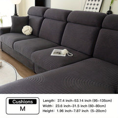 Polar Fleece Sofa Slipcover Non-slip Stretch Couch Cover