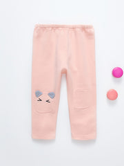 Baby Girls Cartoon Graphic Print Elastic Waist Leggings Pants