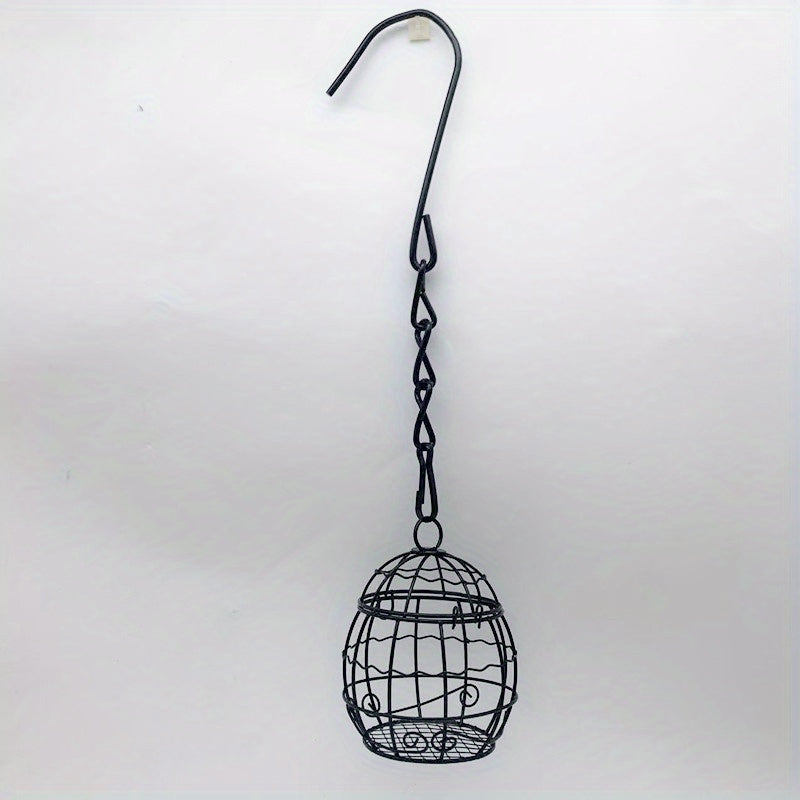 Decorative Bird Feeder for Garden, Hanging Food Dispenser for Wild Birds