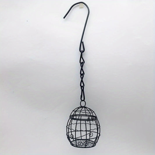 Decorative Bird Feeder for Garden, Hanging Food Dispenser for Wild Birds