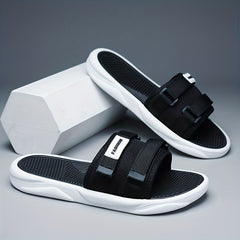 Men's Non Slip Slides Casual Slippers Open Toe Indoor Outdoor Shoes
