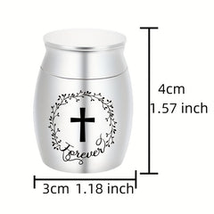 Small Keepsake Urns for Human Pet Ashes Aluminum Alloy Memorial Ashes Holder