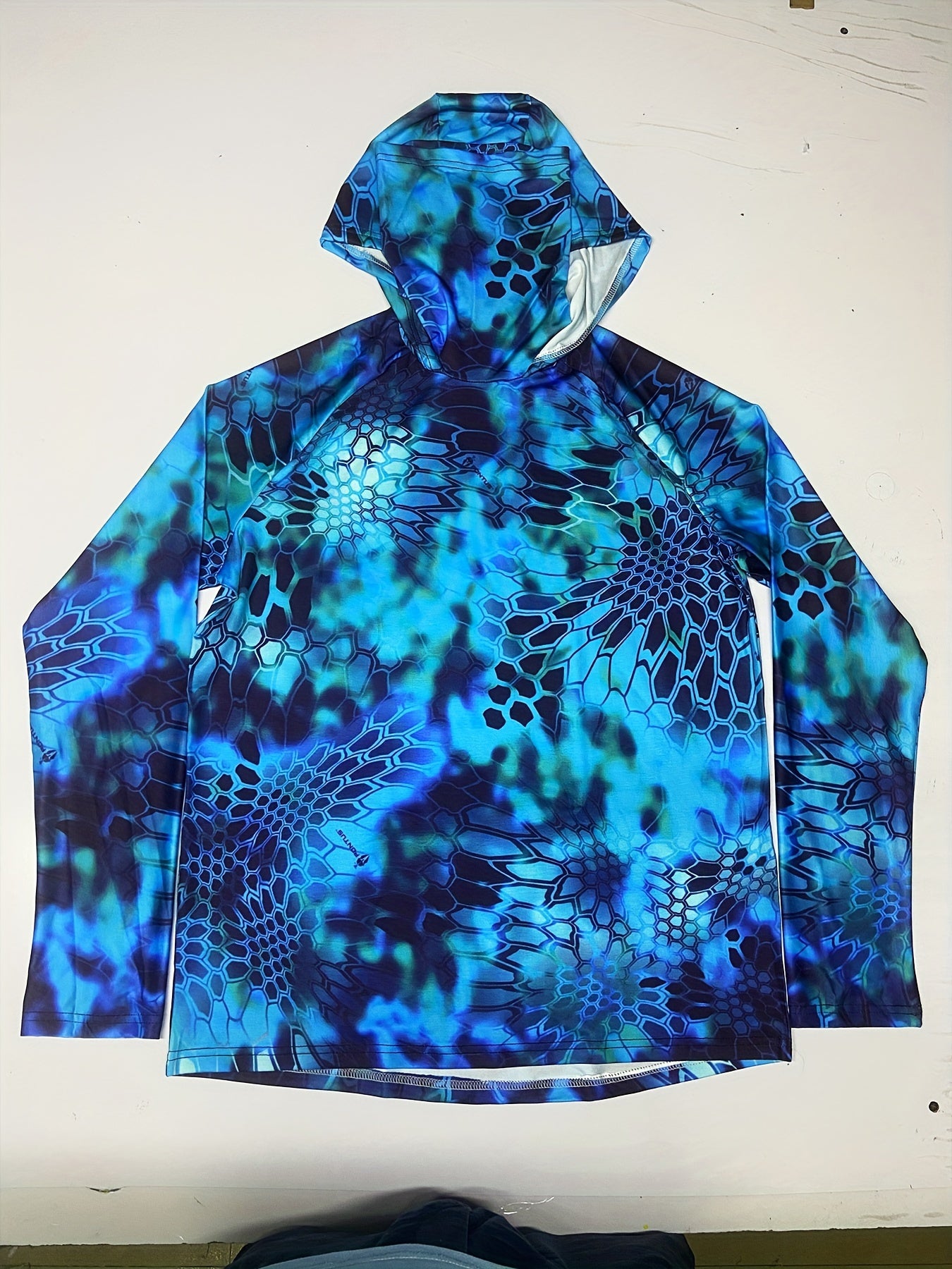Men's Sun Protection Hoodie Long Sleeve Quick Dry Outdoor Fishing Top