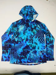 Men's Sun Protection Hoodie Long Sleeve Quick Dry Outdoor Fishing Top