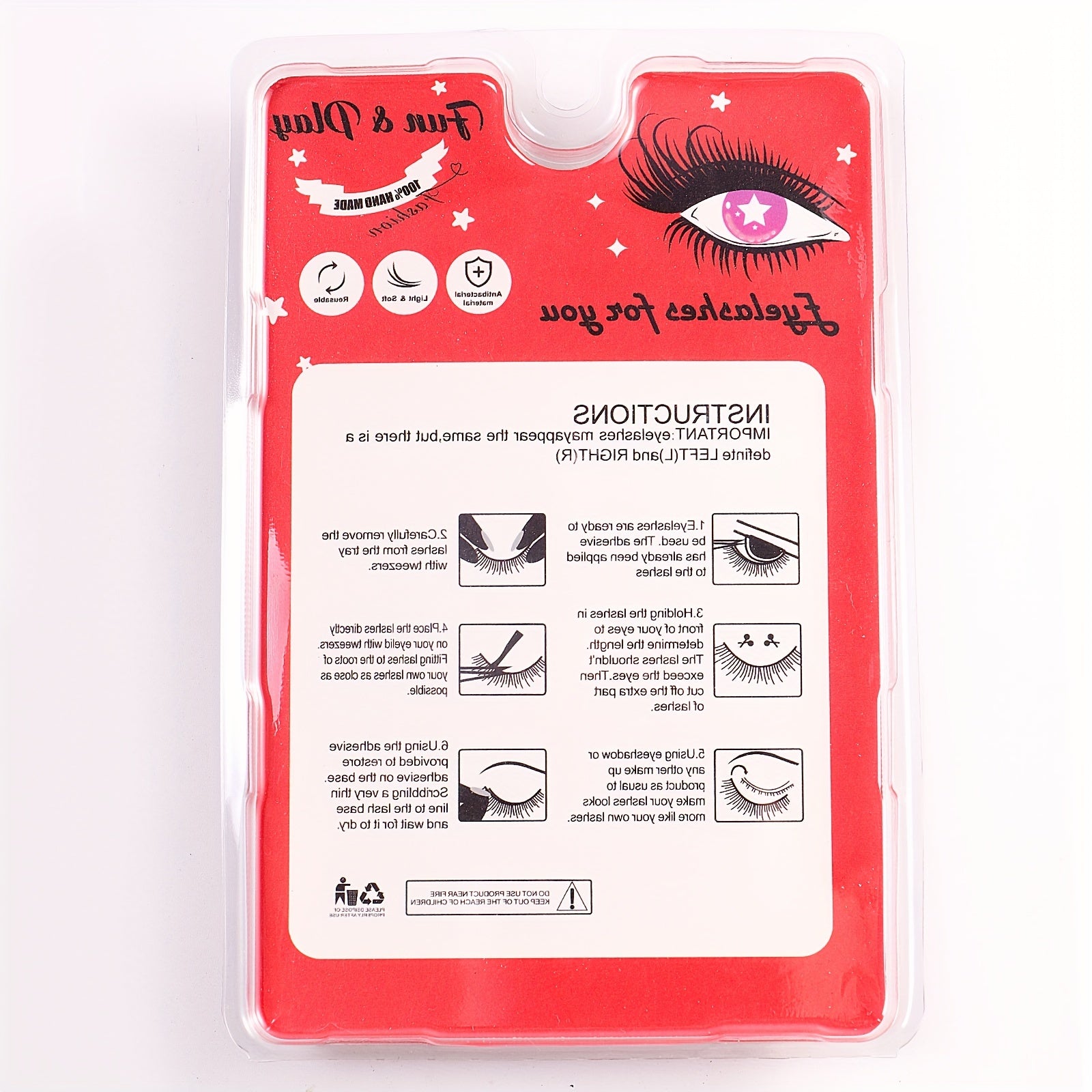 5 Pairs False Eyelashes Stage Party Halloween Makeup Eye Lashes