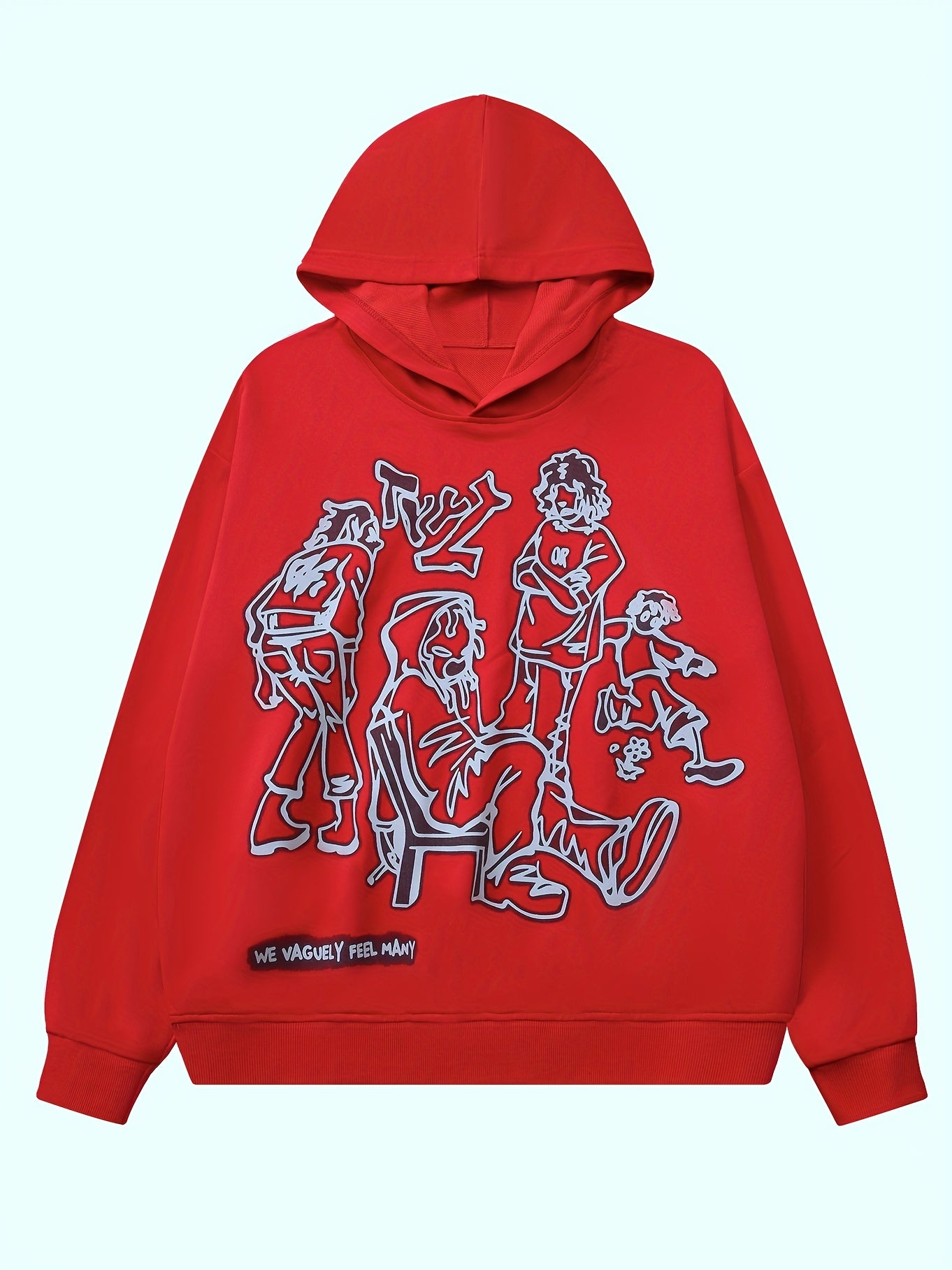 Cartoon Graphic Print Hoodie Sweatshirt Women