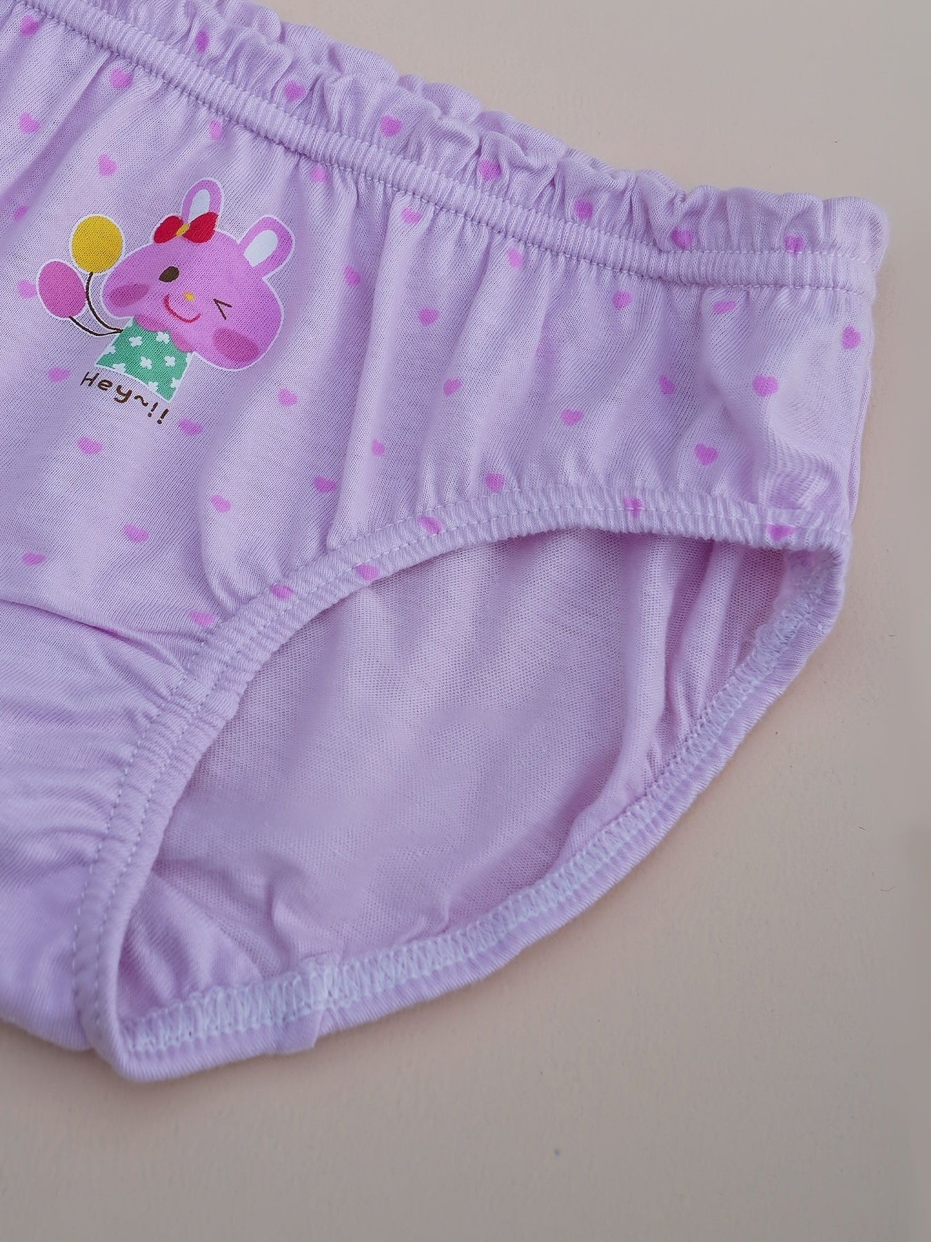 Girls Panda Rabbit Print Shortie Brief Soft Cotton Underwear