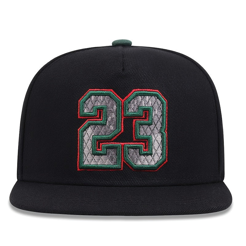 Men's Hip Hop Hat with Number Embroidery